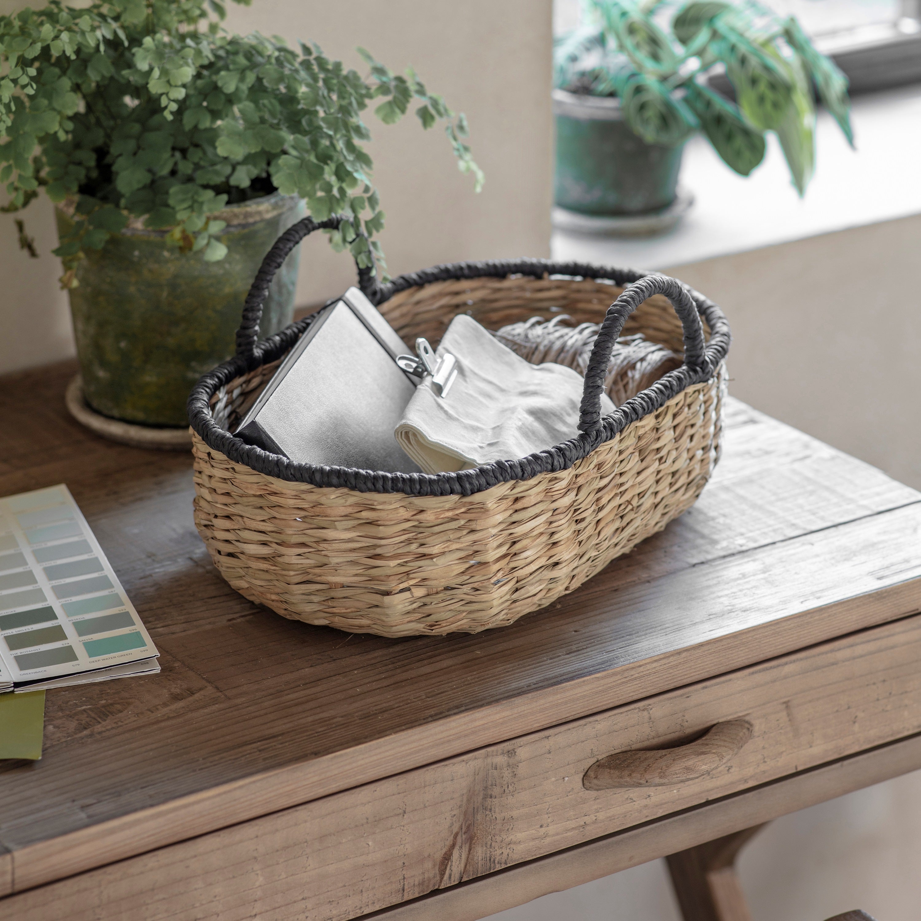Woodleigh Basket with Handles