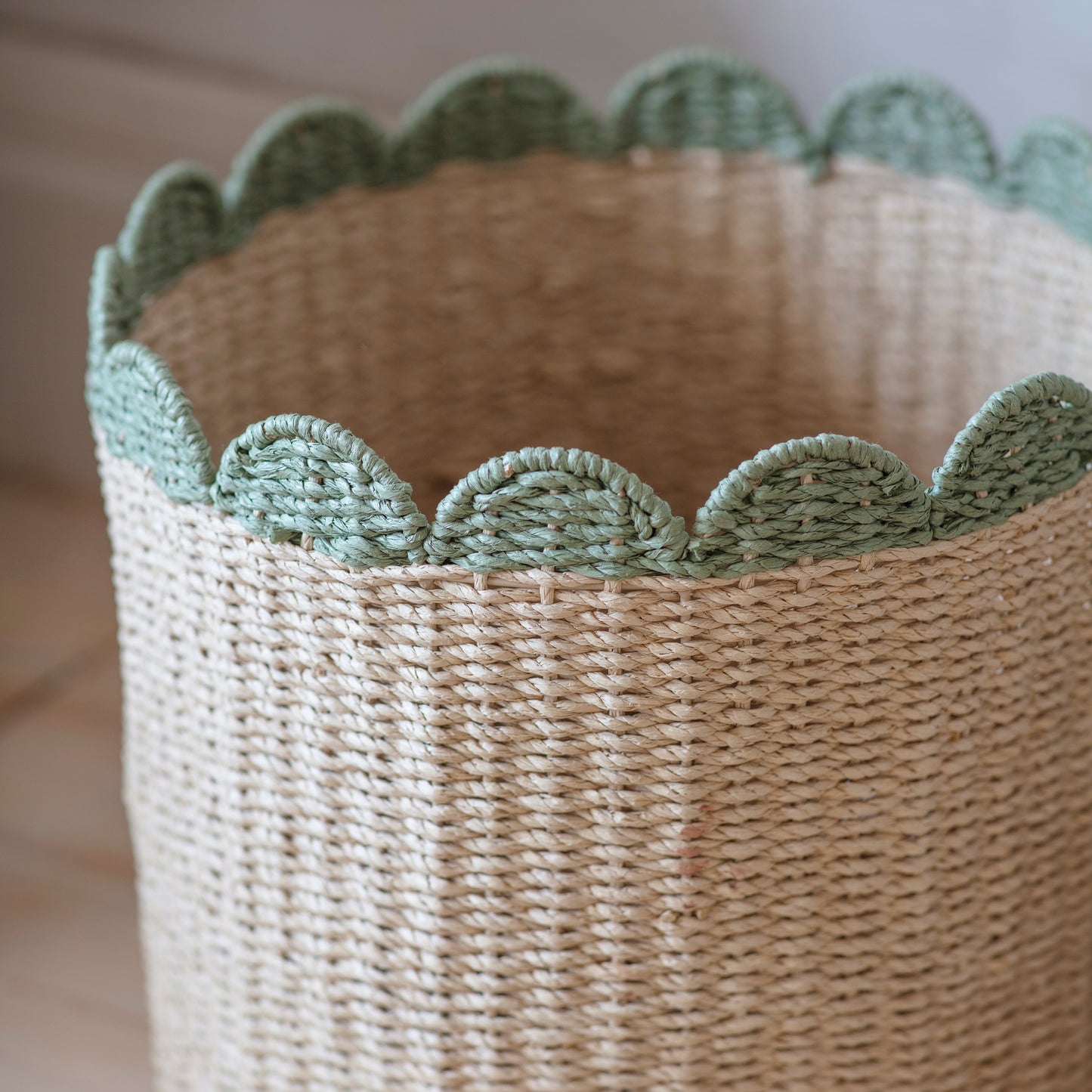 Woodleigh Scalloped Wastepaper Basket