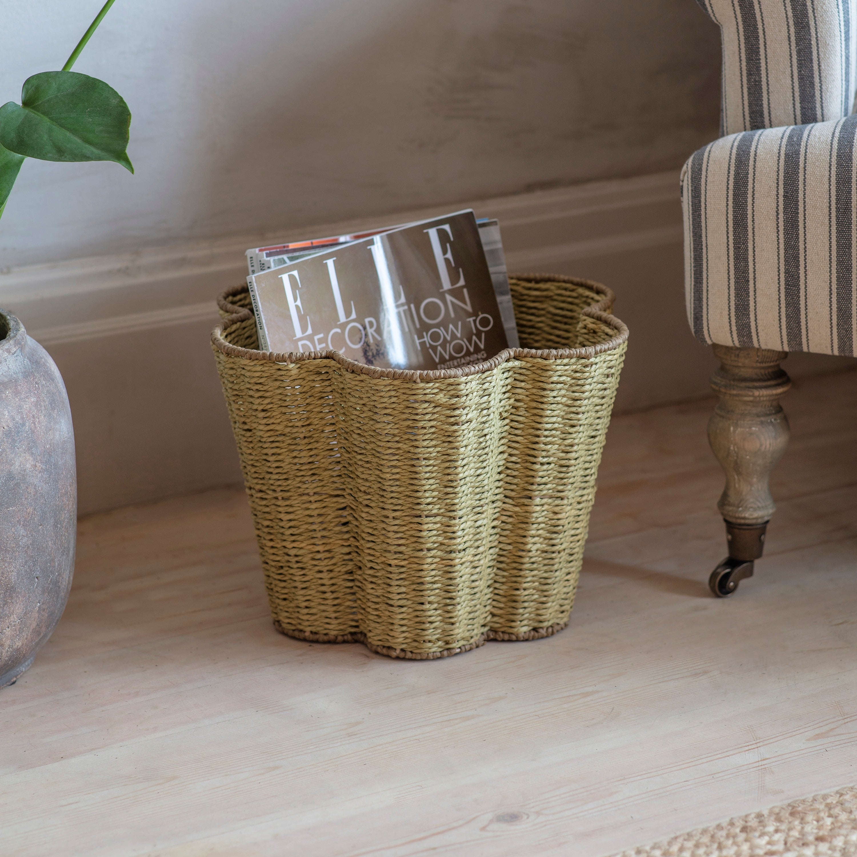 Woodleigh Scalloped Storage Basket