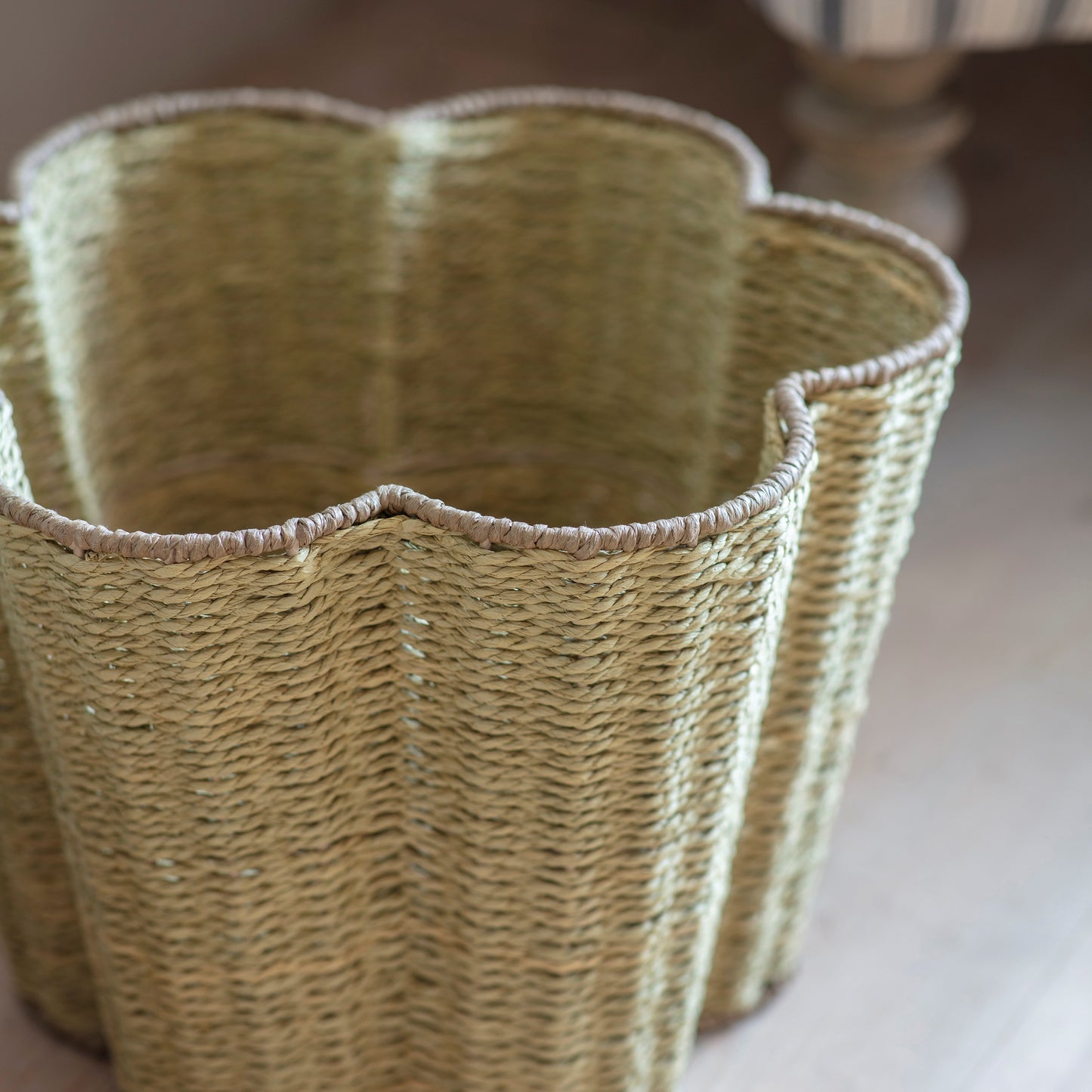 Woodleigh Scalloped Storage Basket