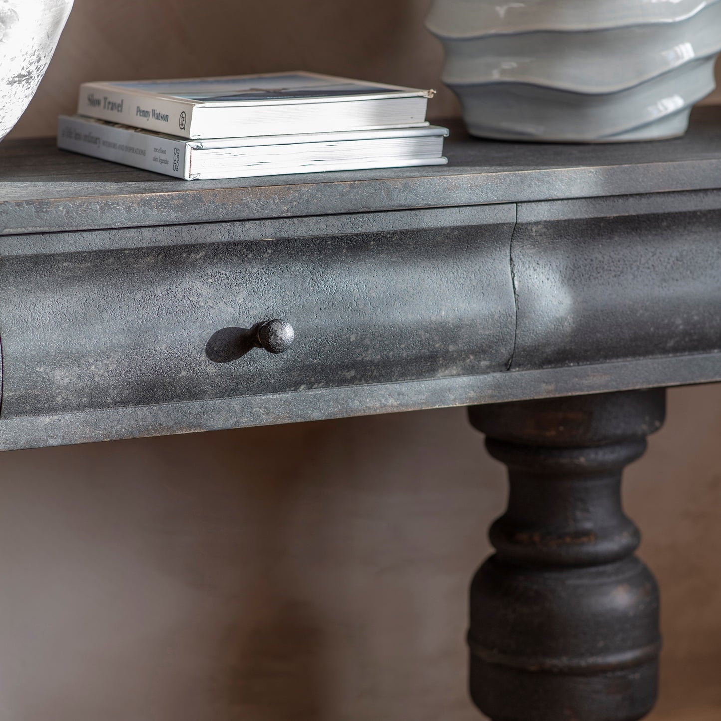 Clovelly Small Black Console Table