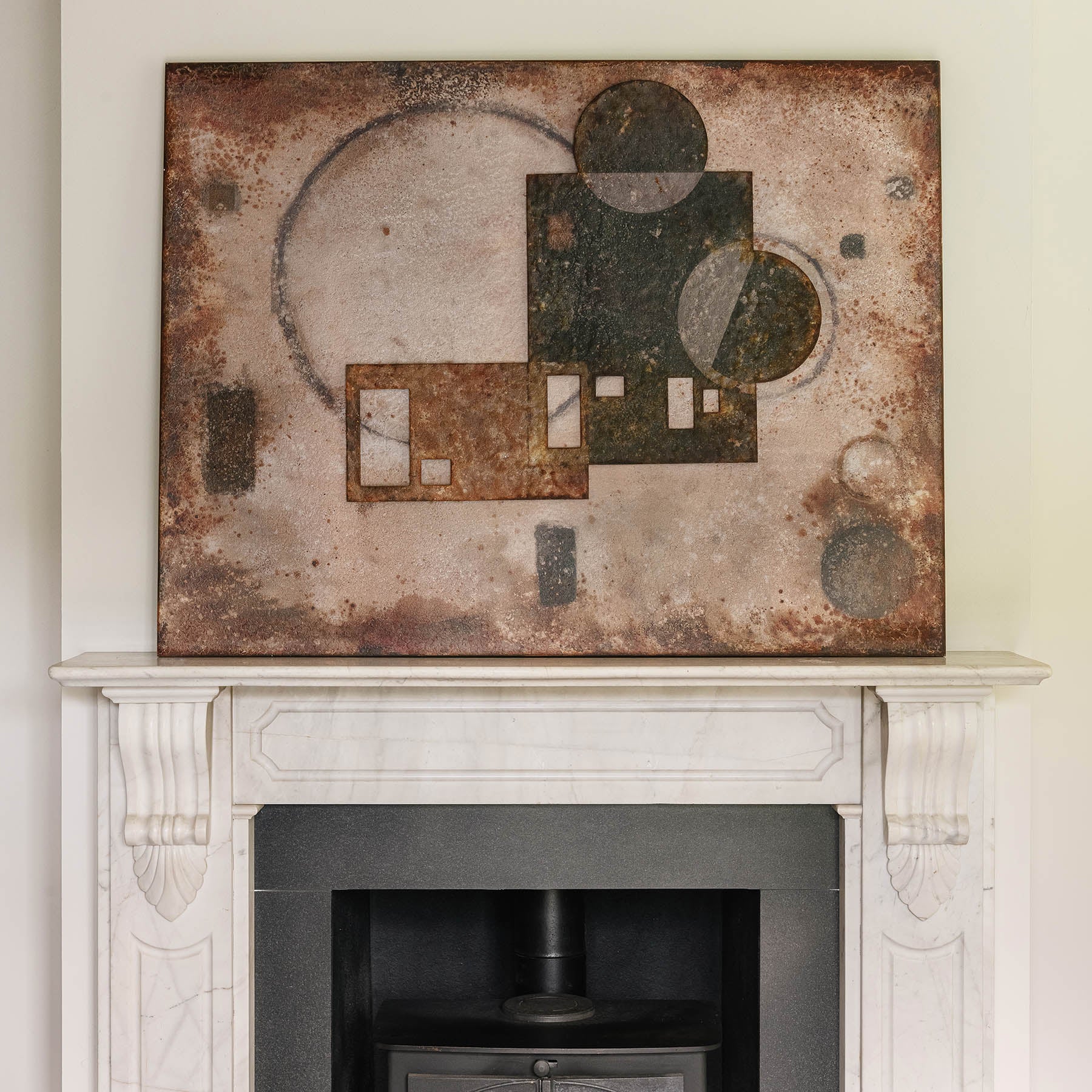 Kettlewell Rusted Iron Abstract Wall Art