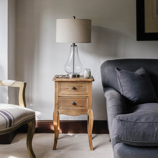 Clovelly 2 Drawer Side Table