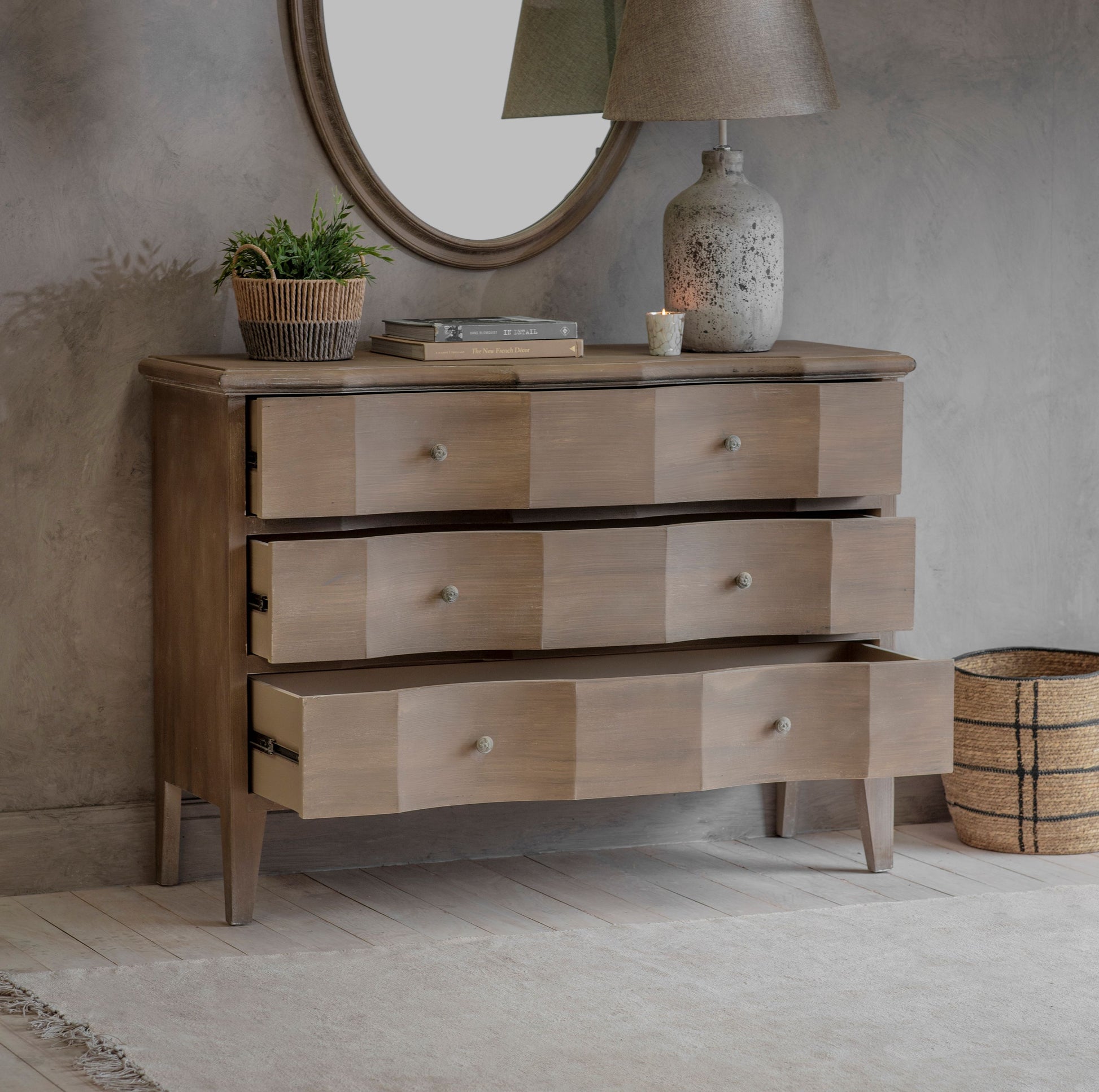 Ilkley Large Chest of 3 Drawers