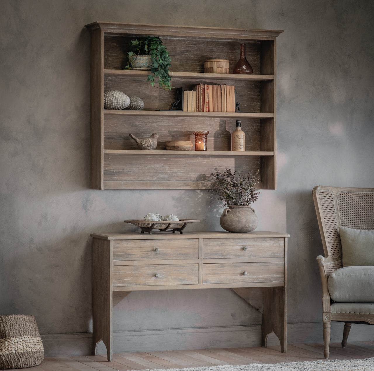 Upton Bookshelf and Drawer Unit