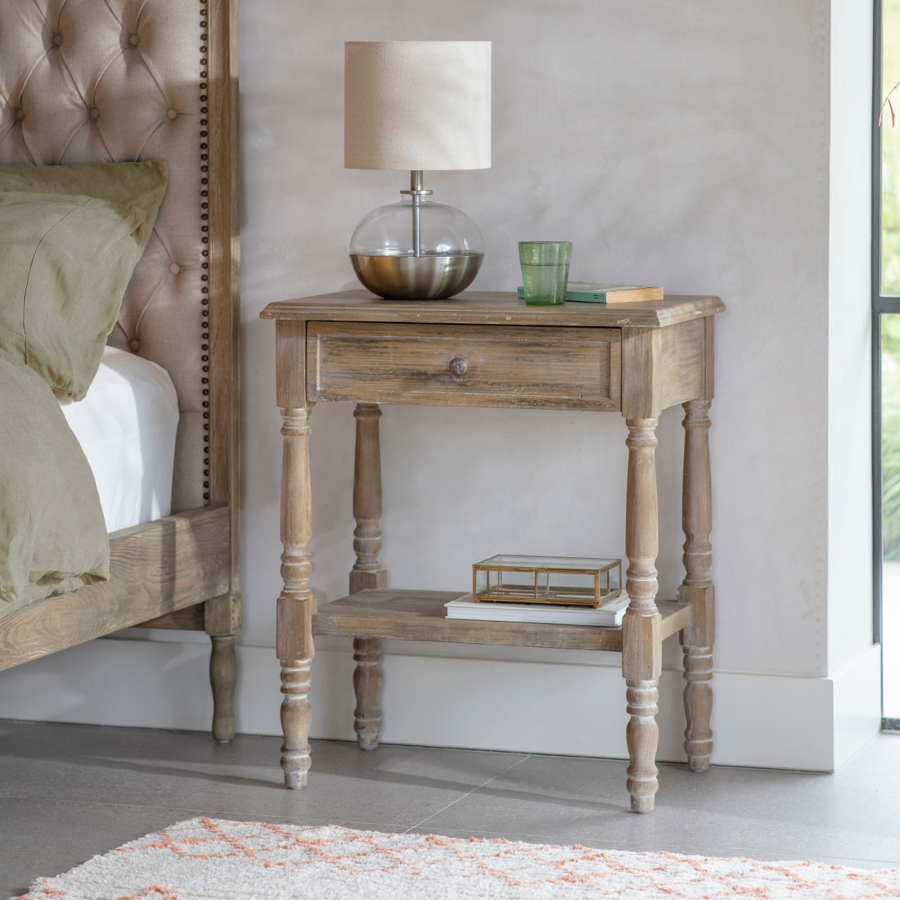 Clovelly Single Drawer SideTable