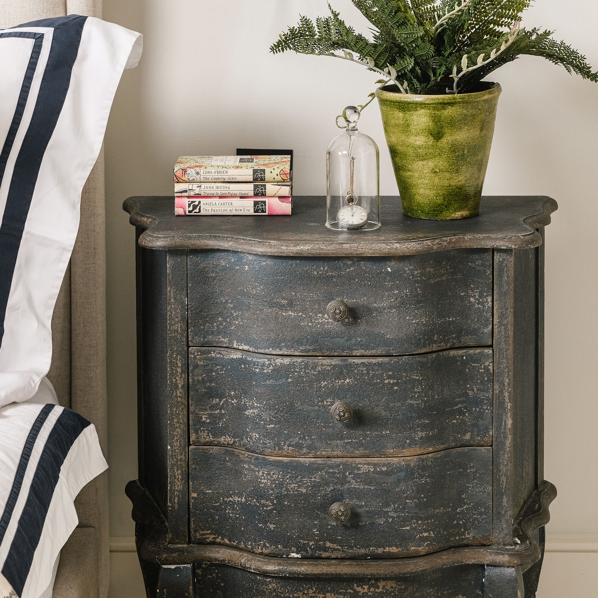 Clovelly 3 Drawer Bedside Table
