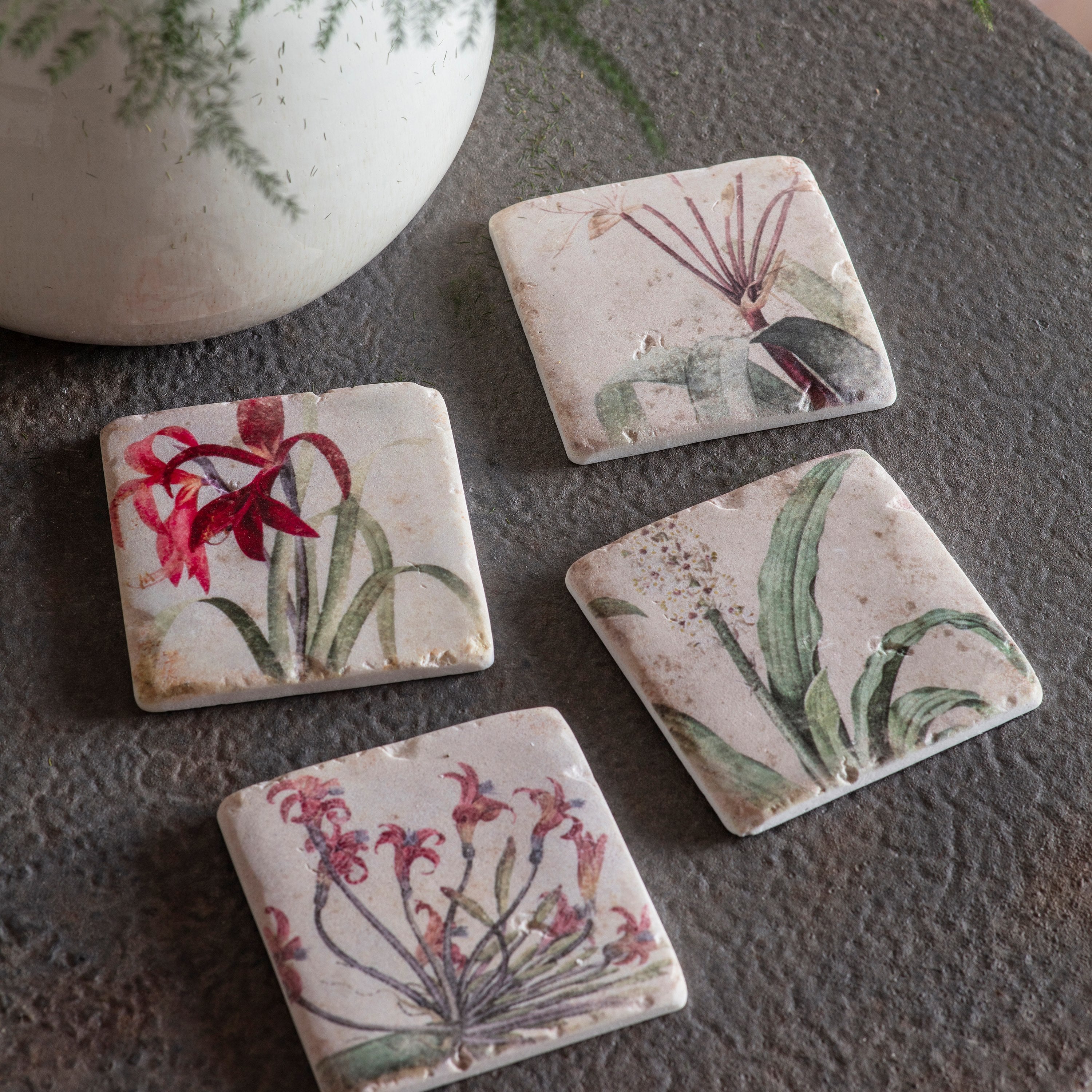 Clayton Set of 4 Botanical Coasters