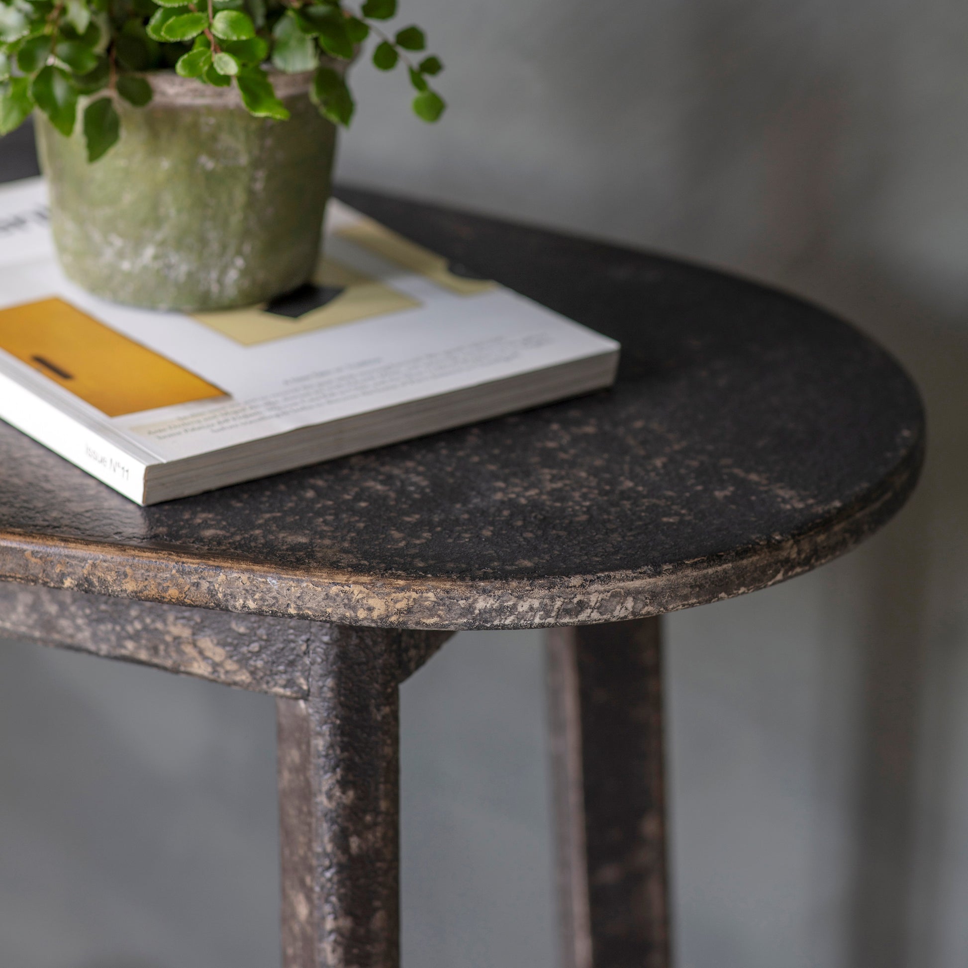 Clovelly Small Black Hall Table