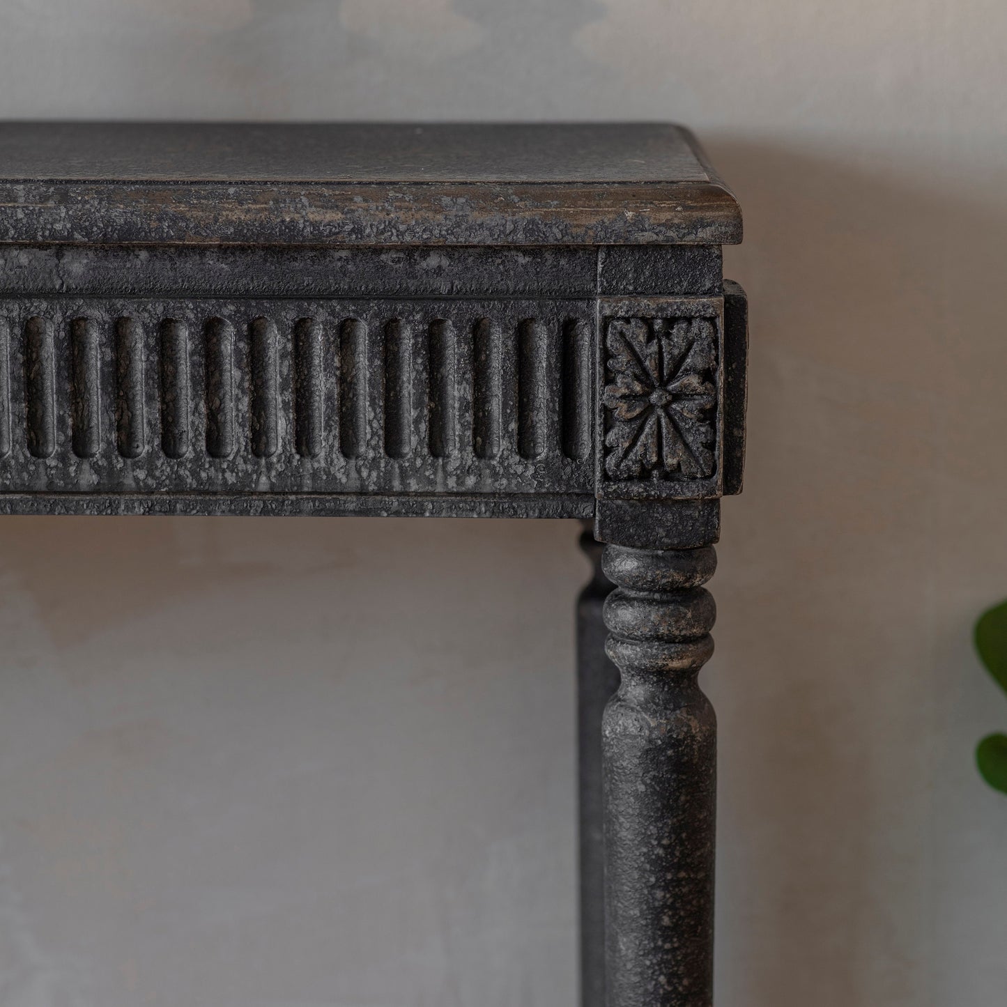 Clovelly Large Black Hall Table