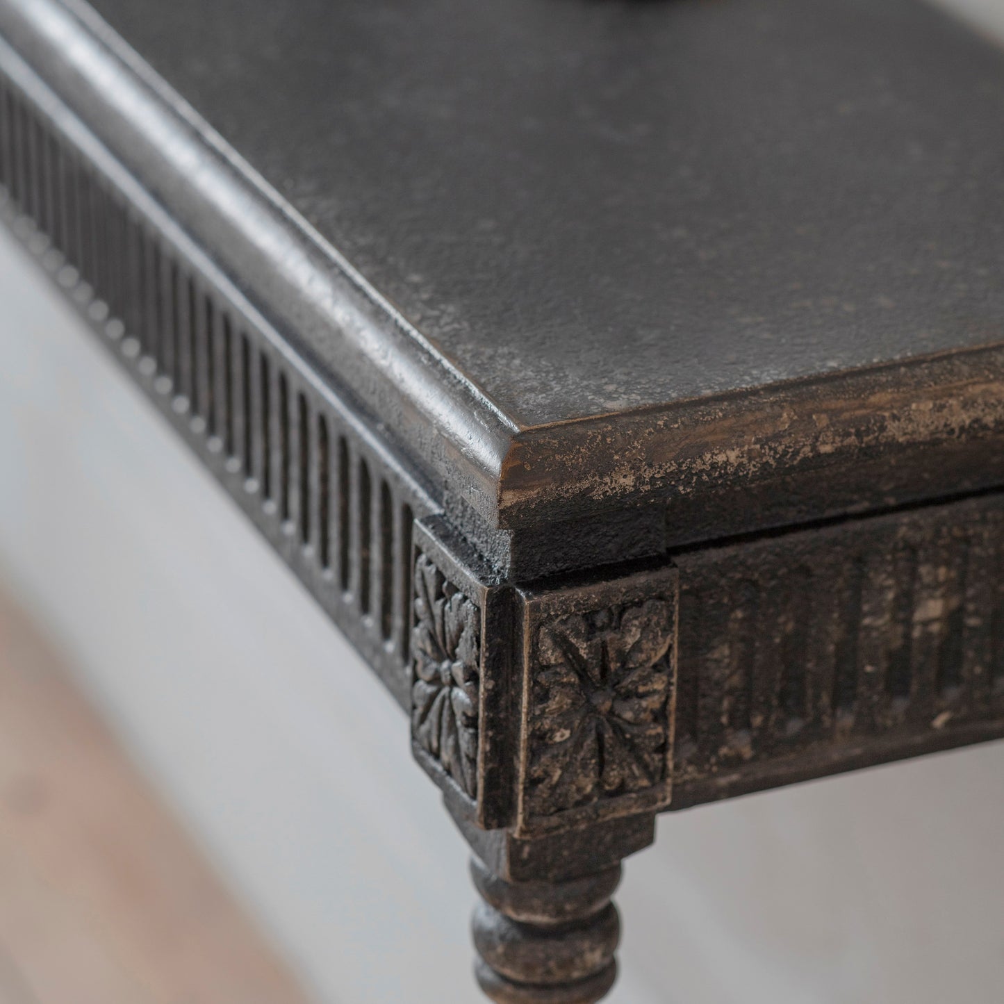 Clovelly Large Black Hall Table