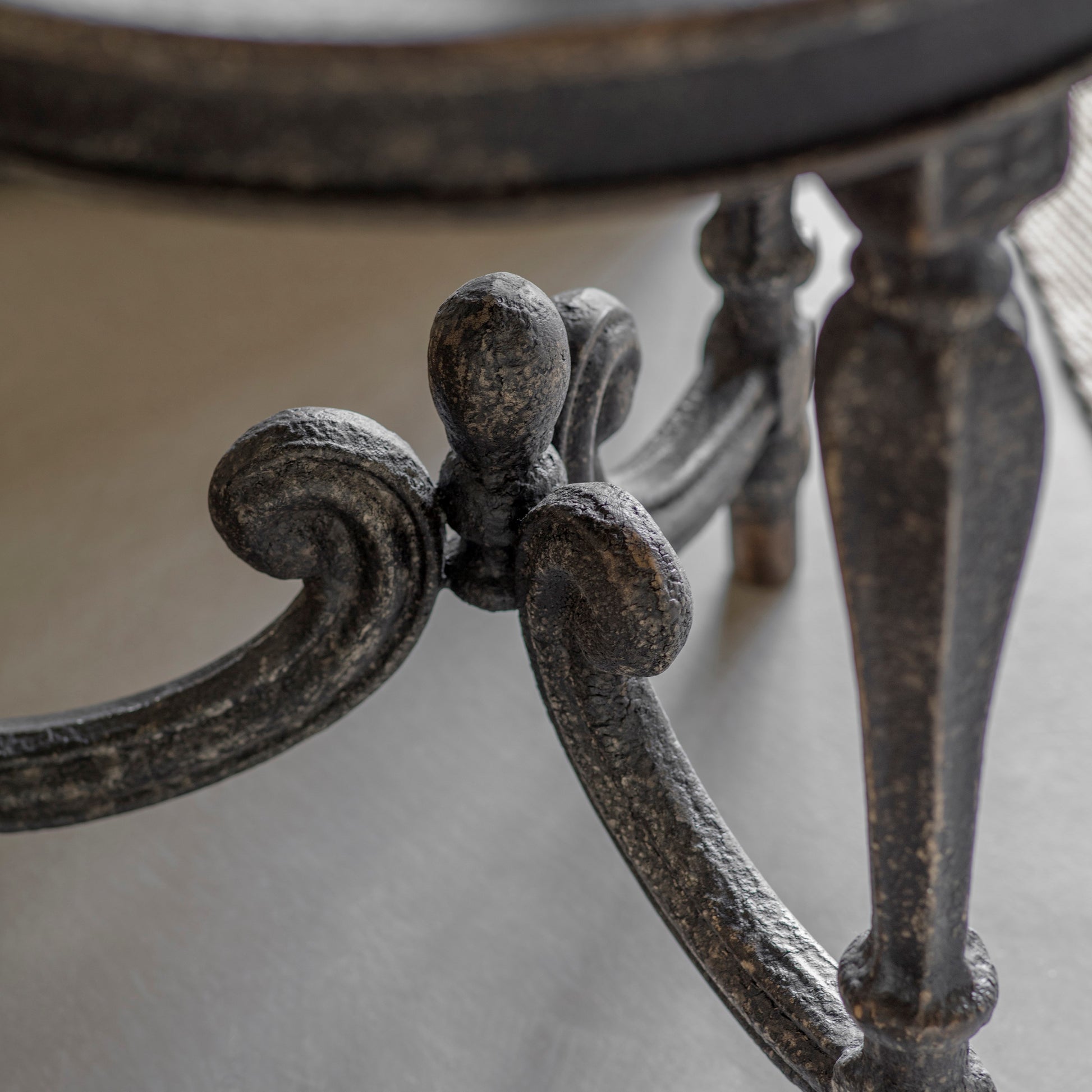 Clovelly Black Round Side Table