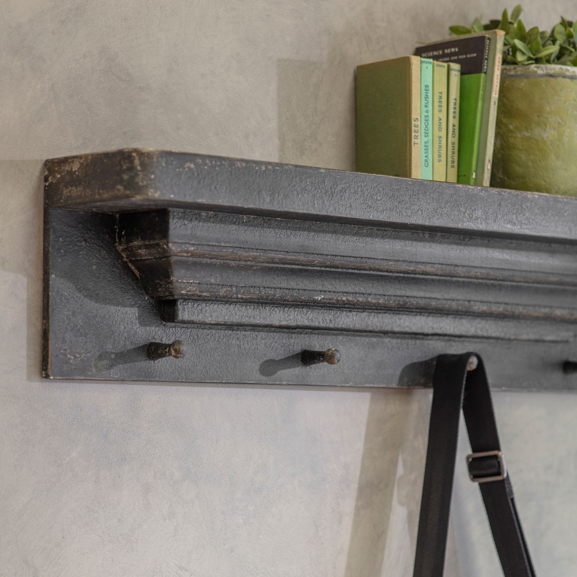 Clovelly Wall Hooks with Shelf