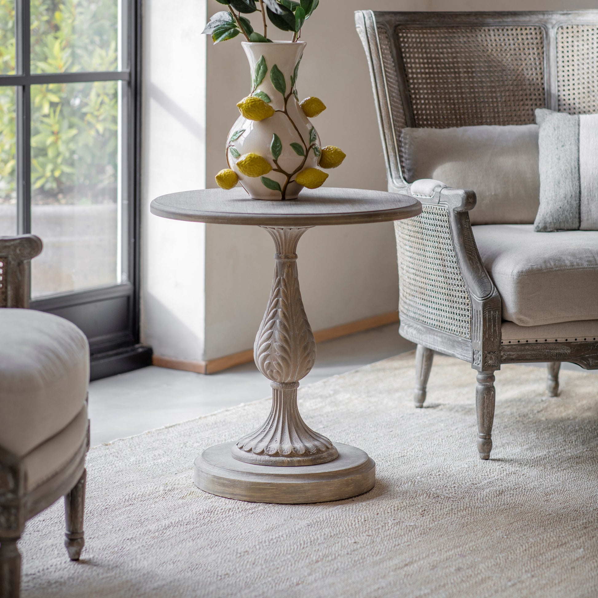 Ilkley Pedestal Side Table