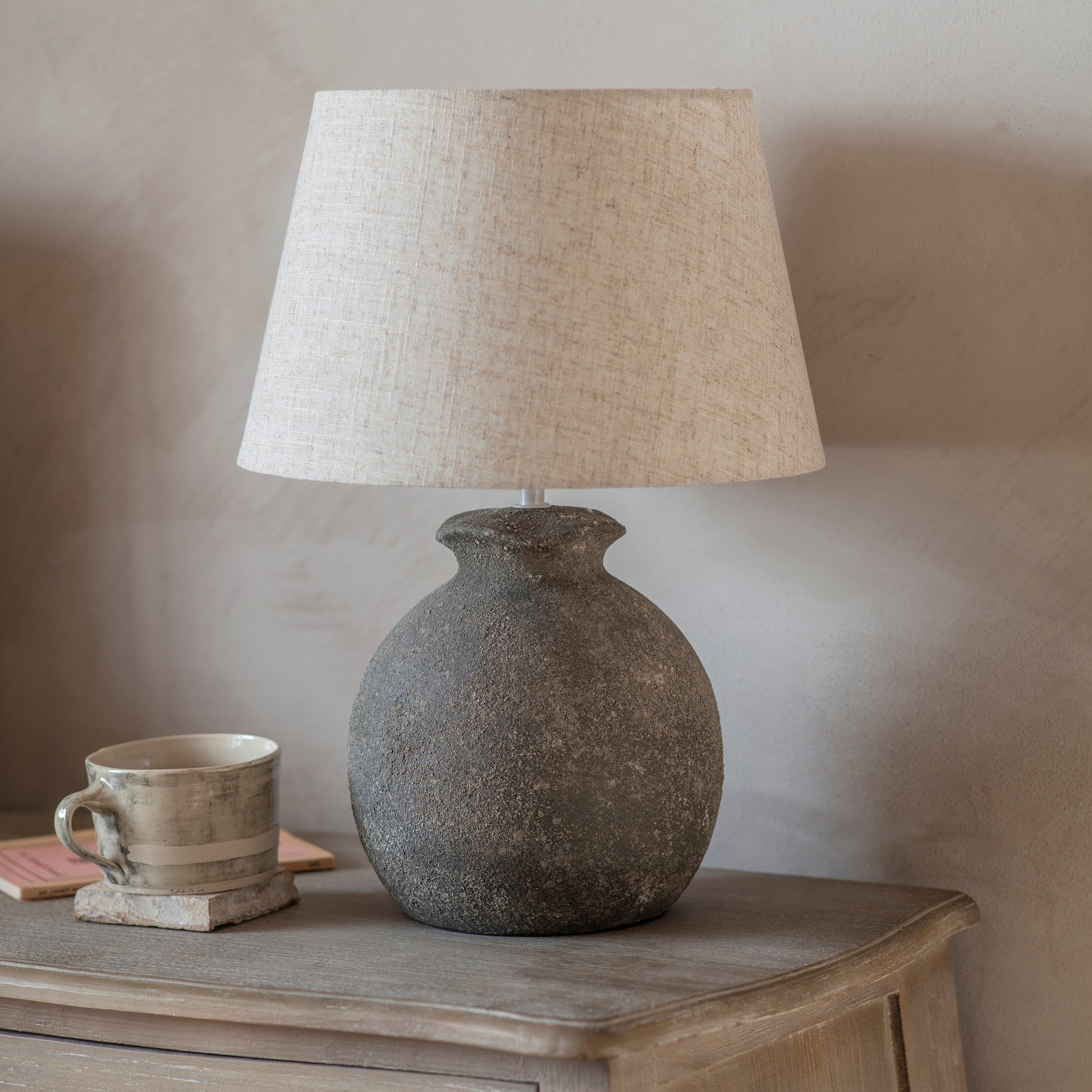 Langton Textured Spherical Table Lamp