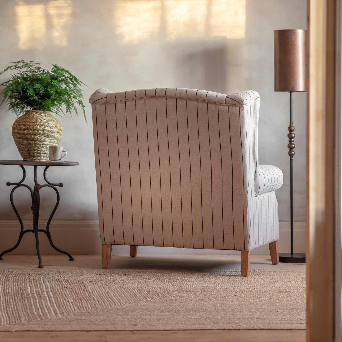 St Francis Striped Loveseat