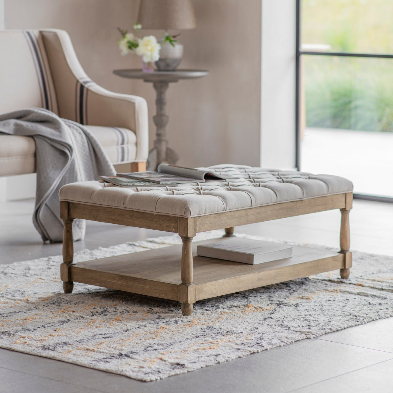 St James Buttoned Coffee Table