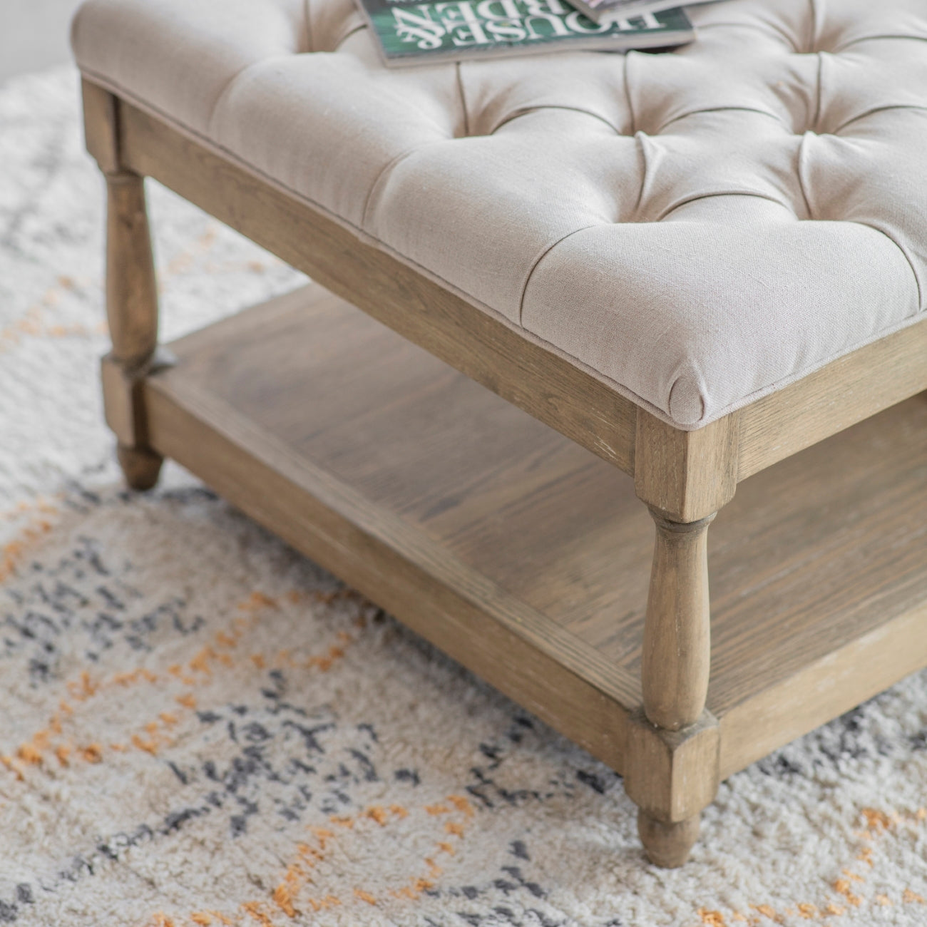 St James Buttoned Coffee Table