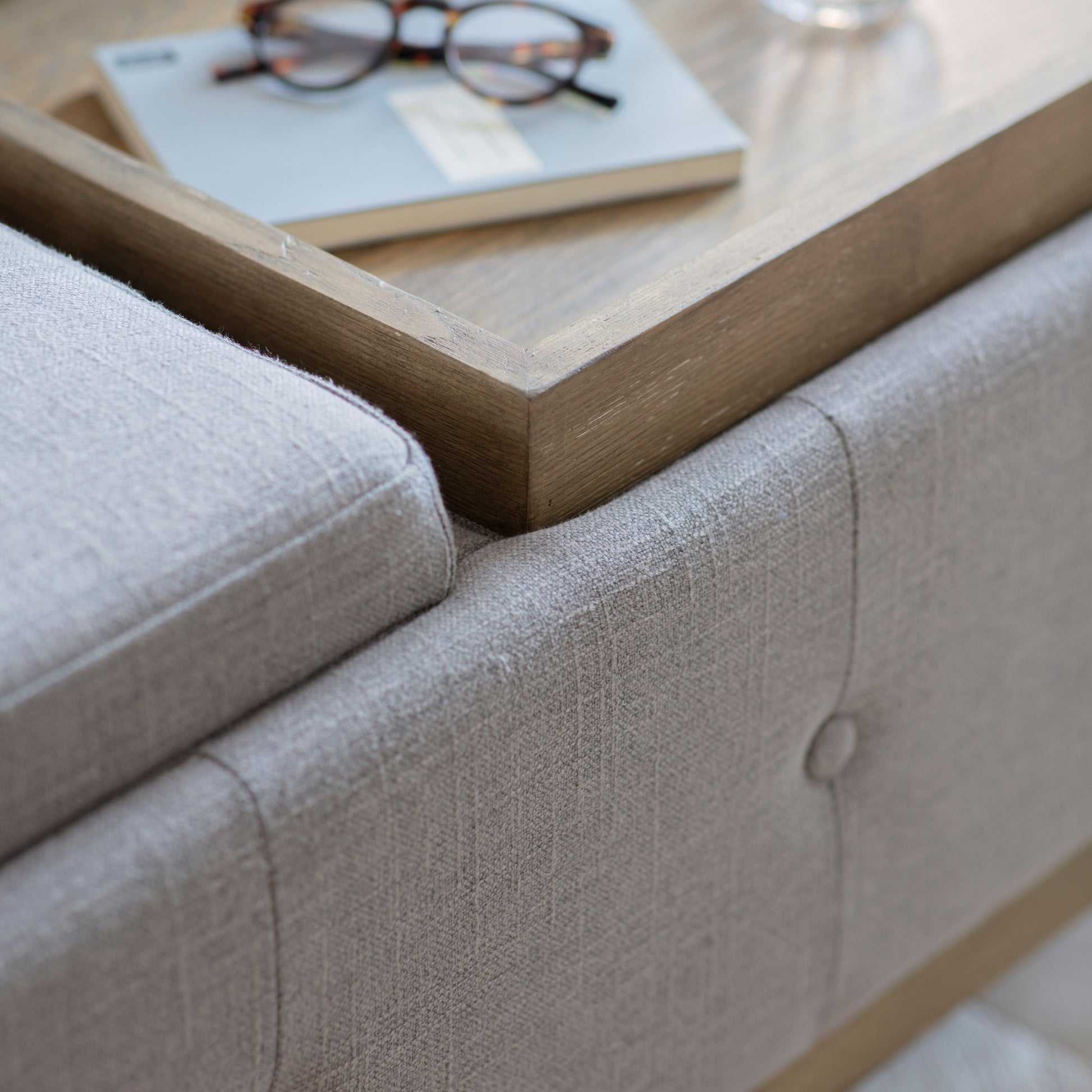 Colleville Storage Ottoman with Tray