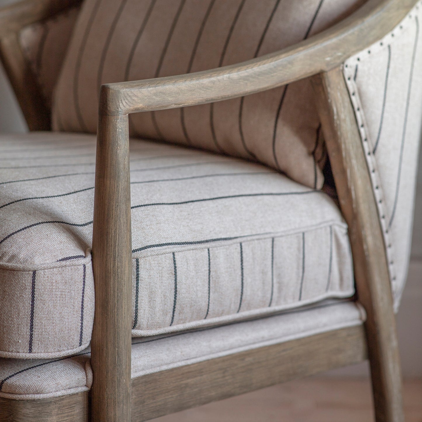 St Francis Striped Armchair