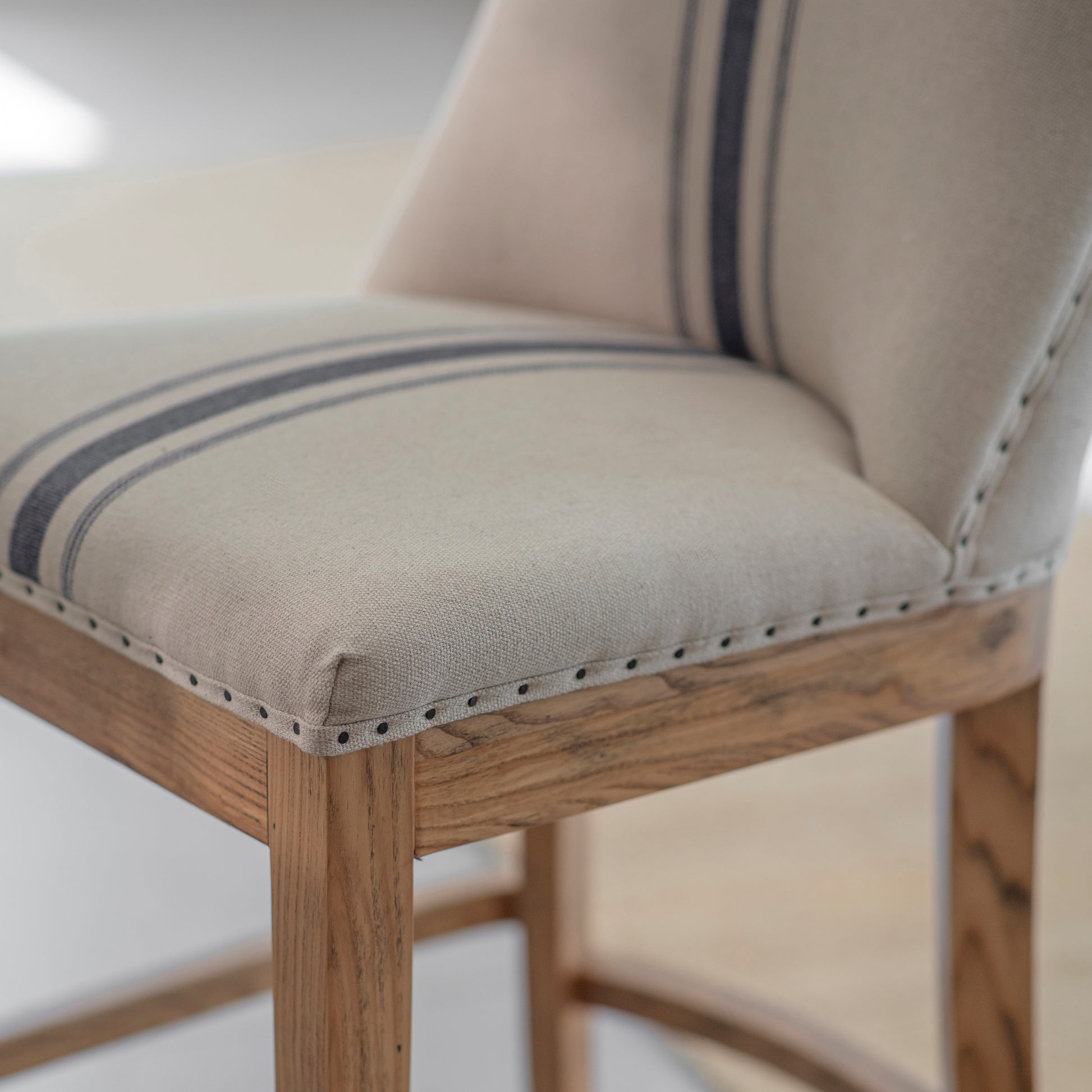 Monroe Blue Stripe Bar Stool