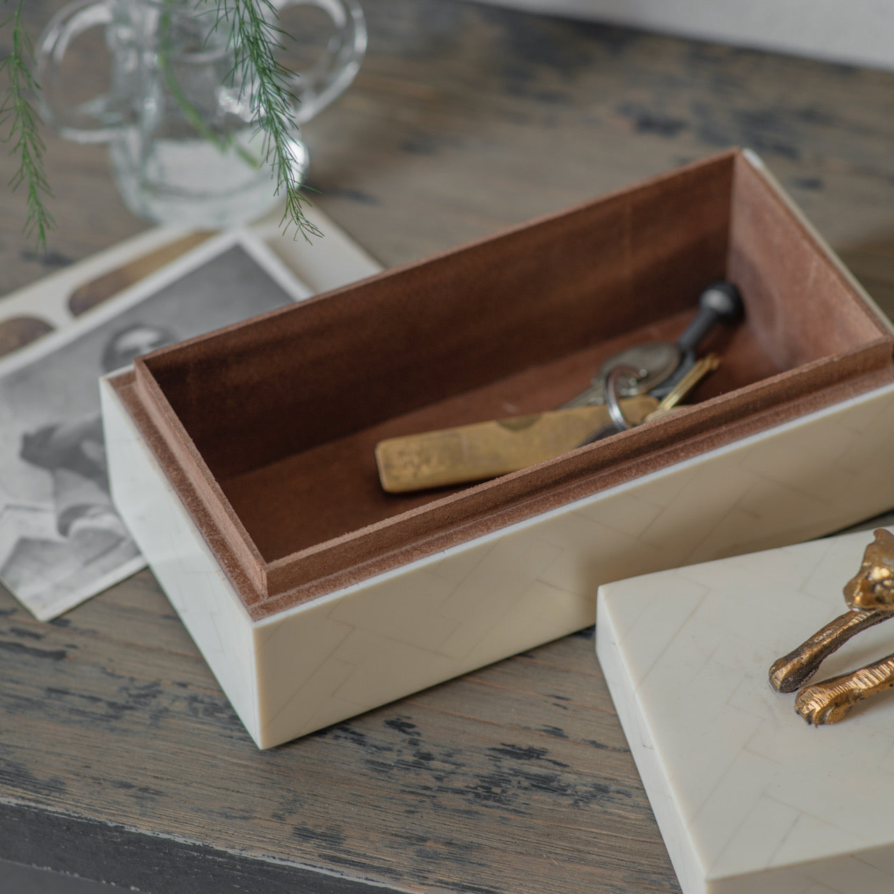 Langford Box with Leopard Handle