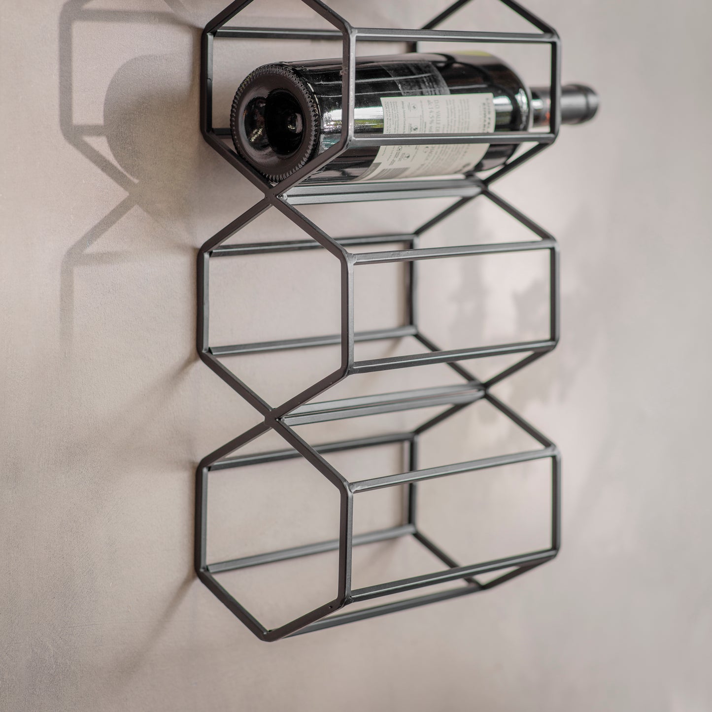 Portland 5 Bottle Wall Wine Rack