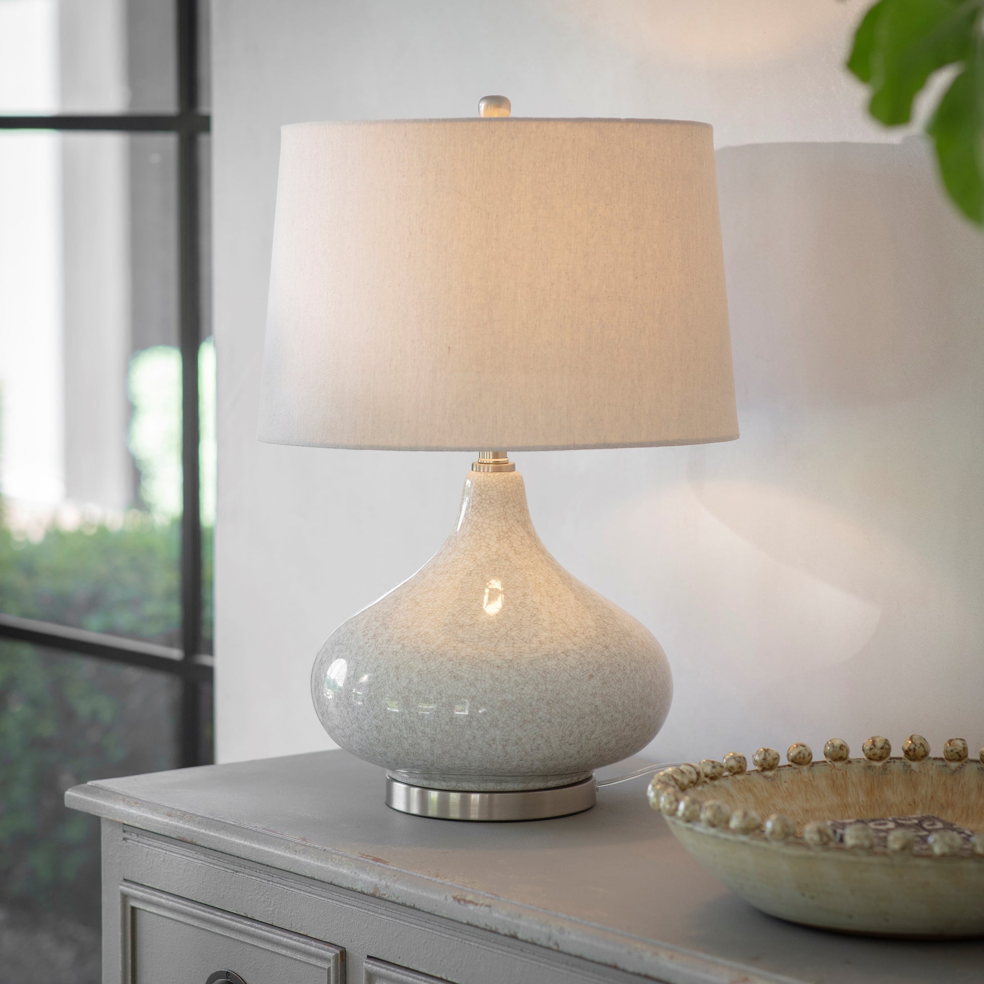 Mayfield Crackled Table Lamp