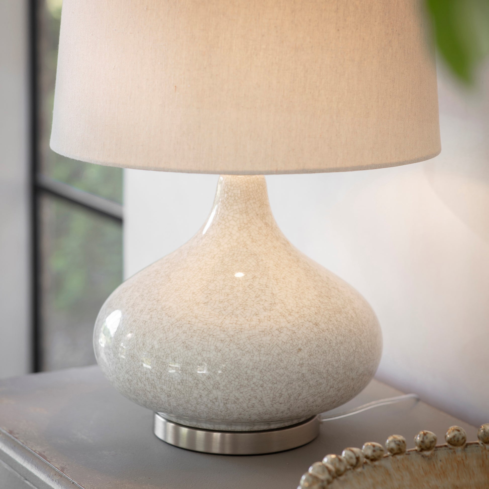 Mayfield Crackled Table Lamp