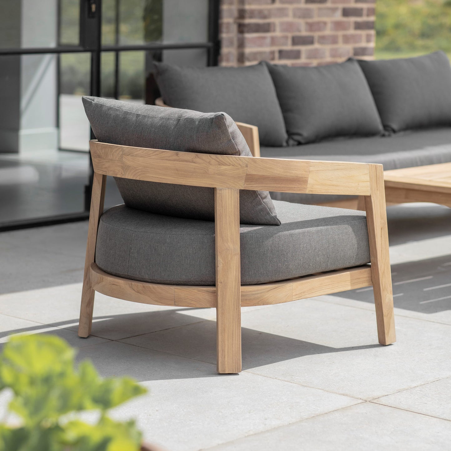 Lindley Outdoor Teak Sofa Set