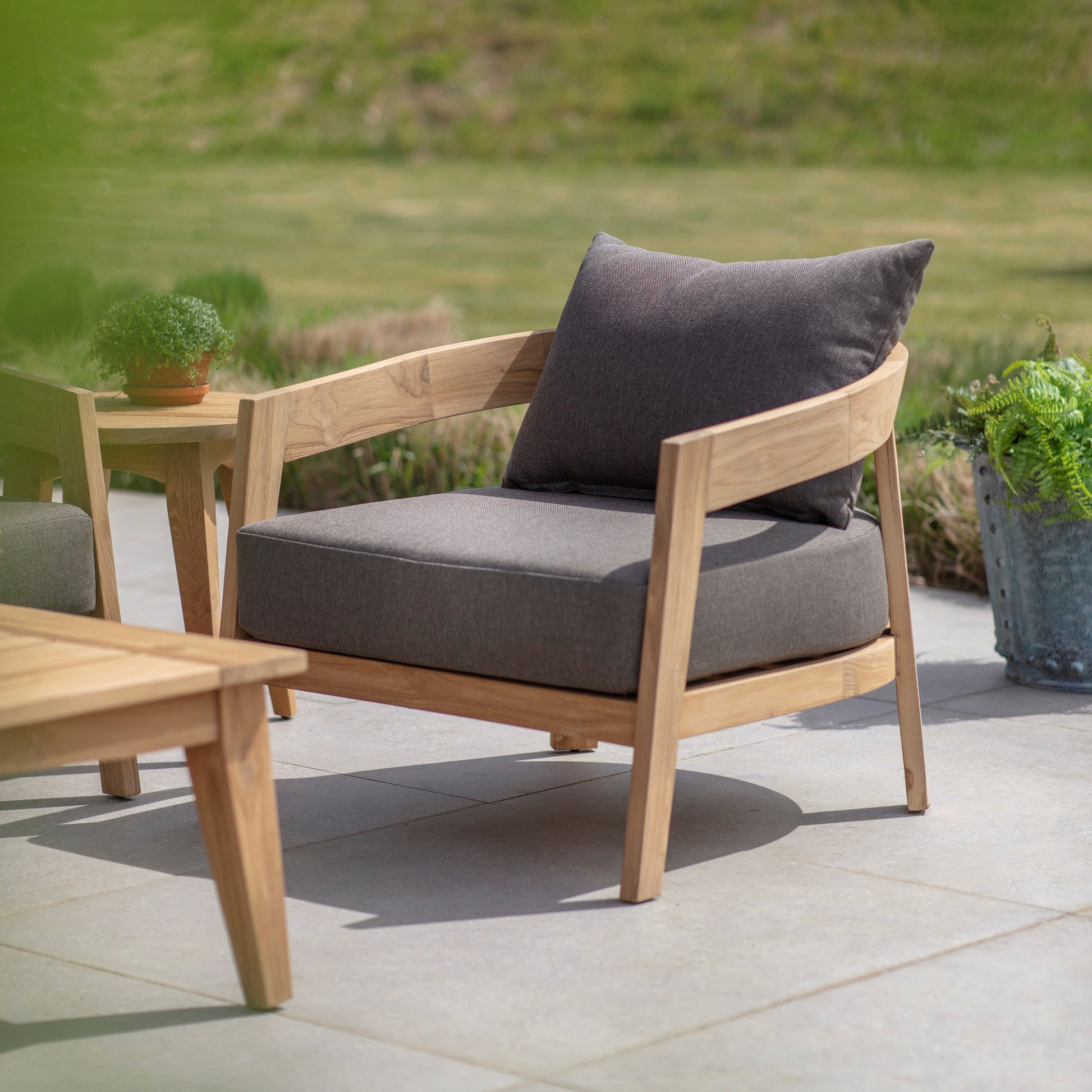 Lindley Outdoor Teak Sofa Set