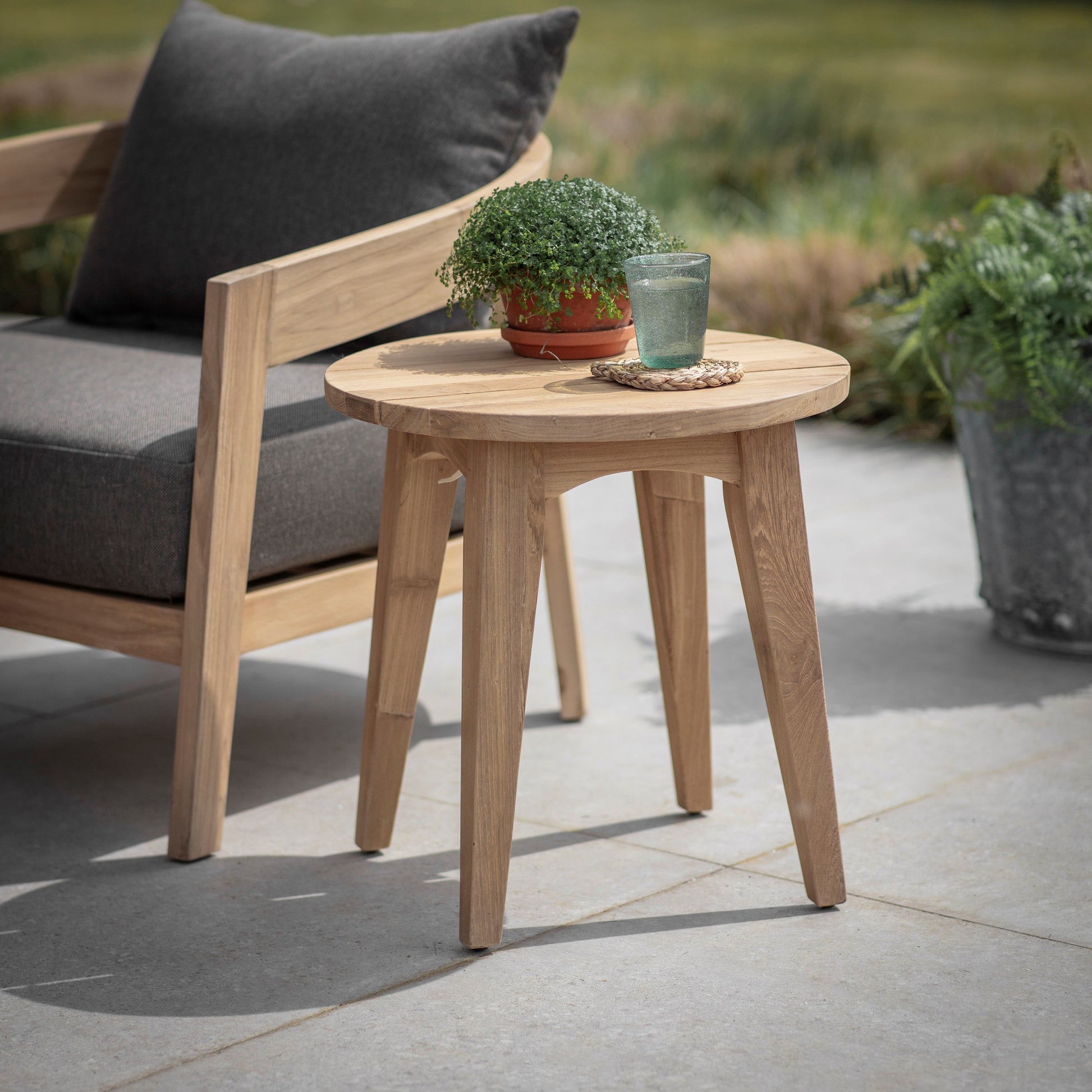 Lindley Outdoor Teak Sofa Set