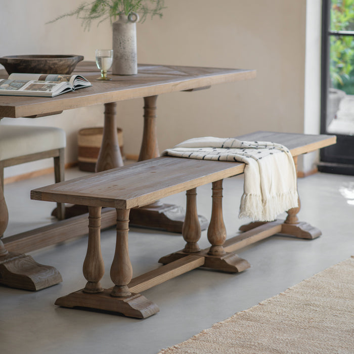 Ferndale Small Recycled Teak Bench