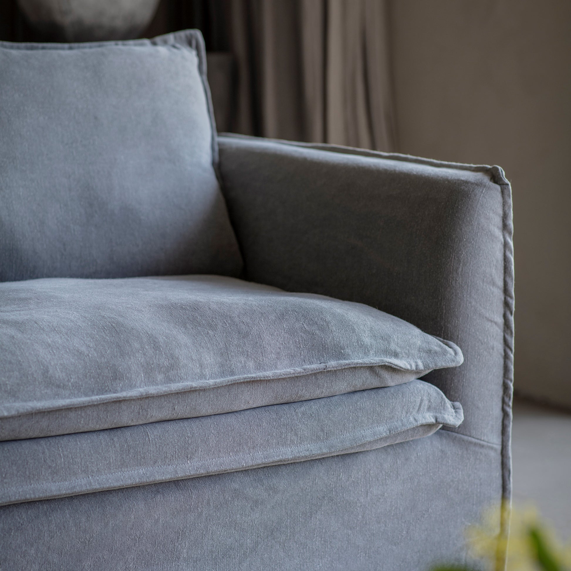 Aldbury 3-Seater Charcoal Tailored Sofa