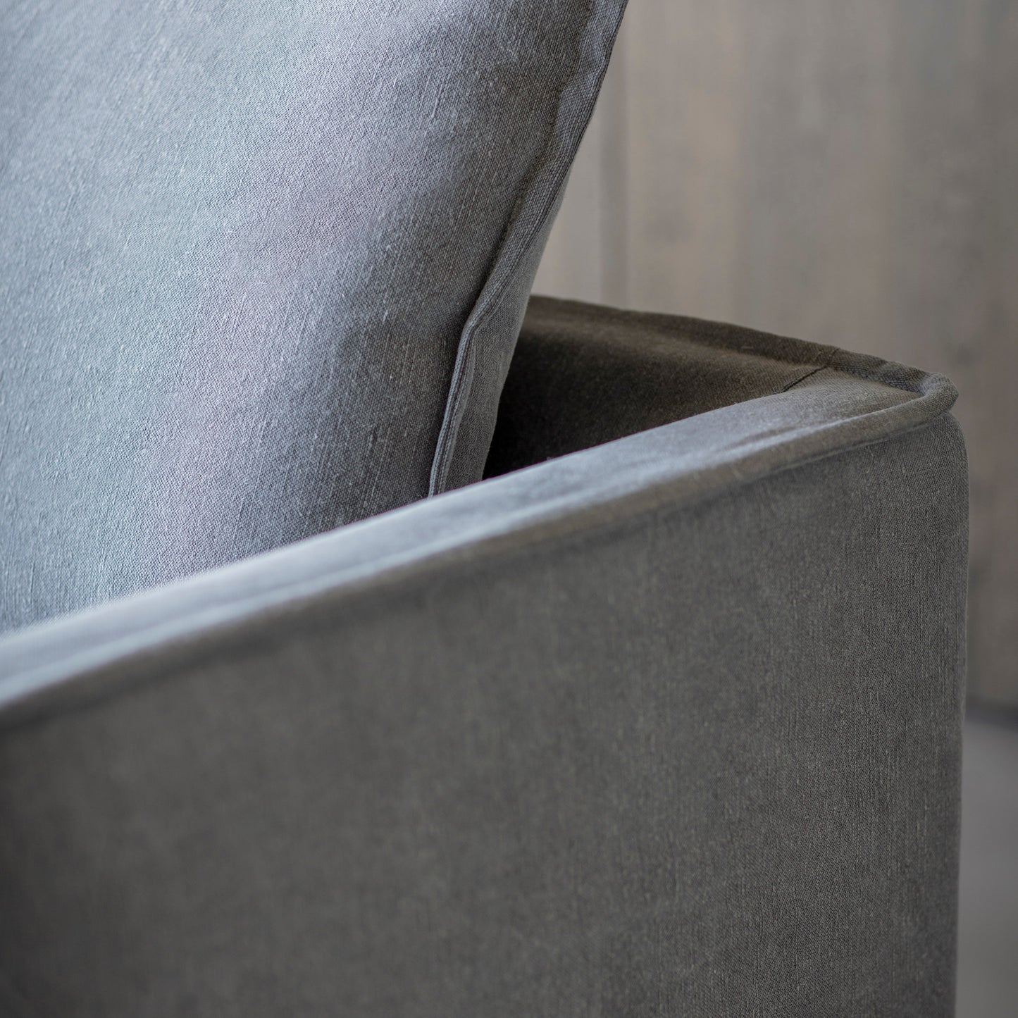 Aldbury 3-Seater Charcoal Tailored Sofa