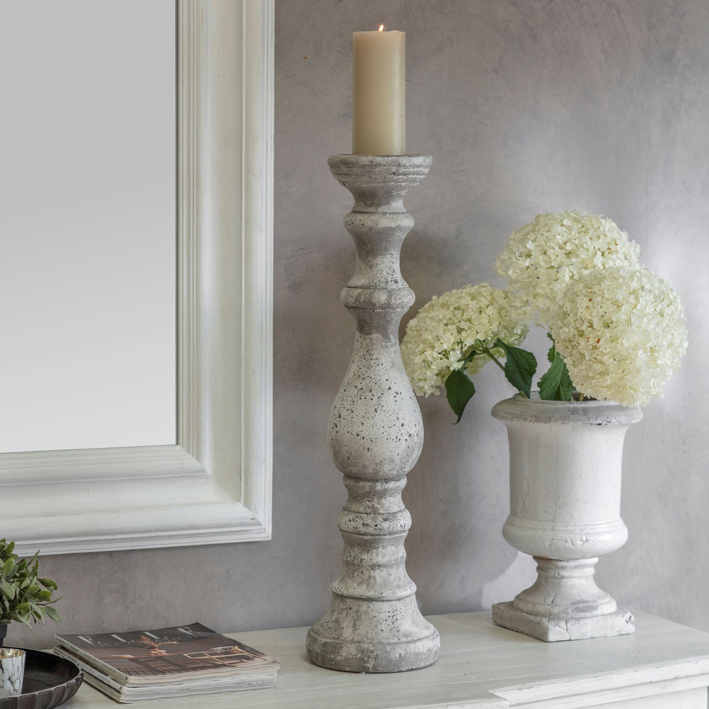 Birkdale Pillar Stone Candlestick