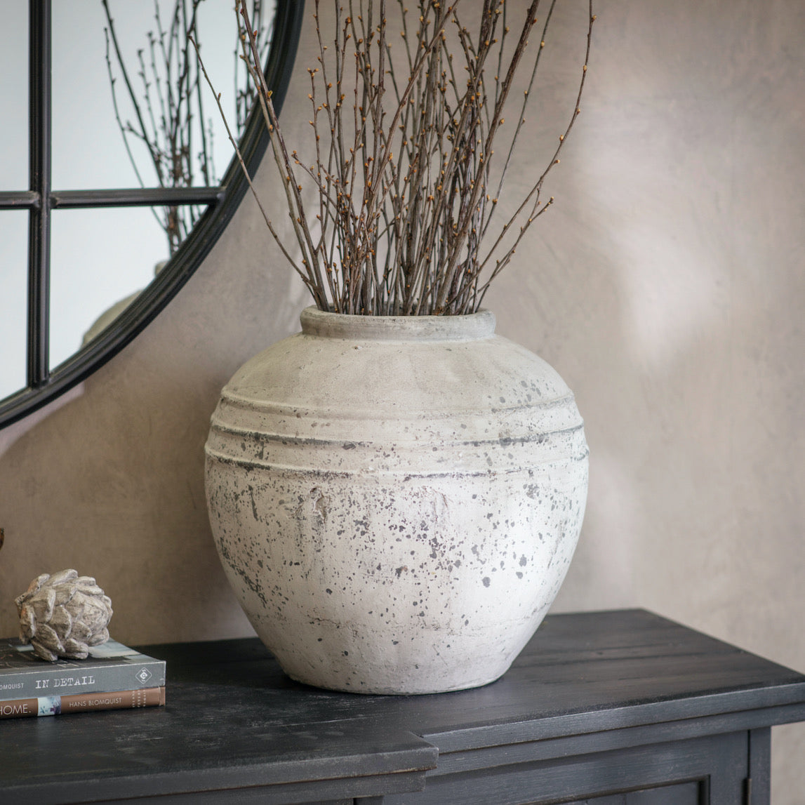 Birkdale Stone Rounded Pot