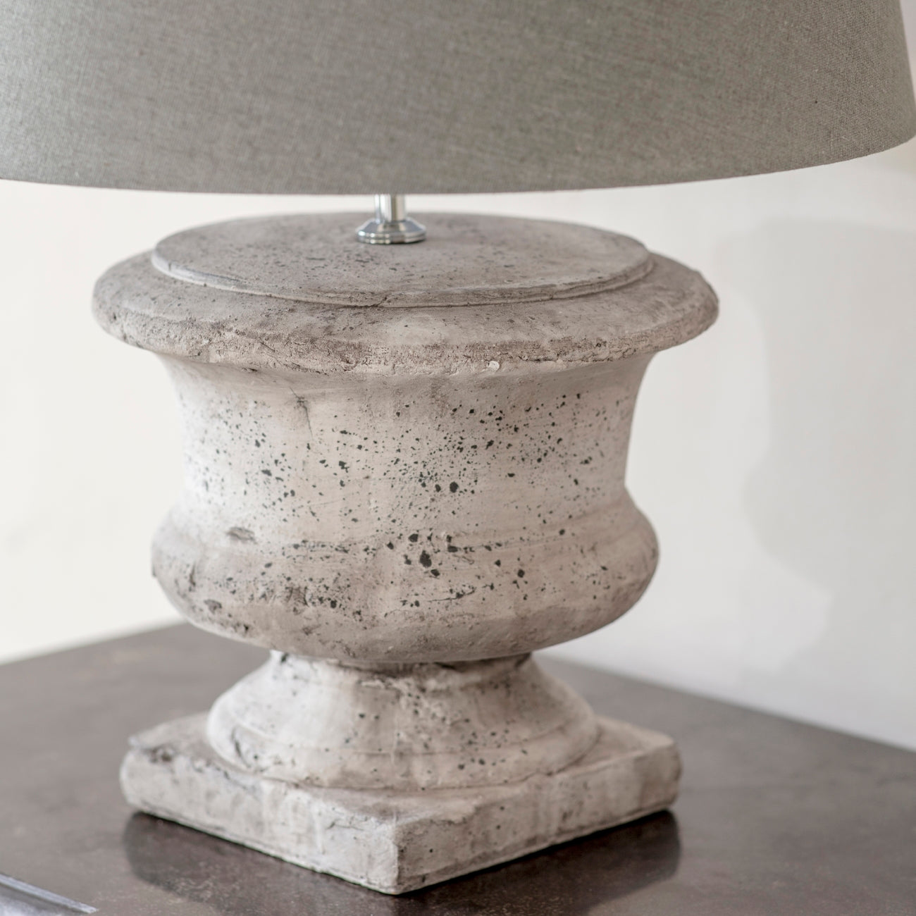Birkdale Squat Stone Urn Table Lamp