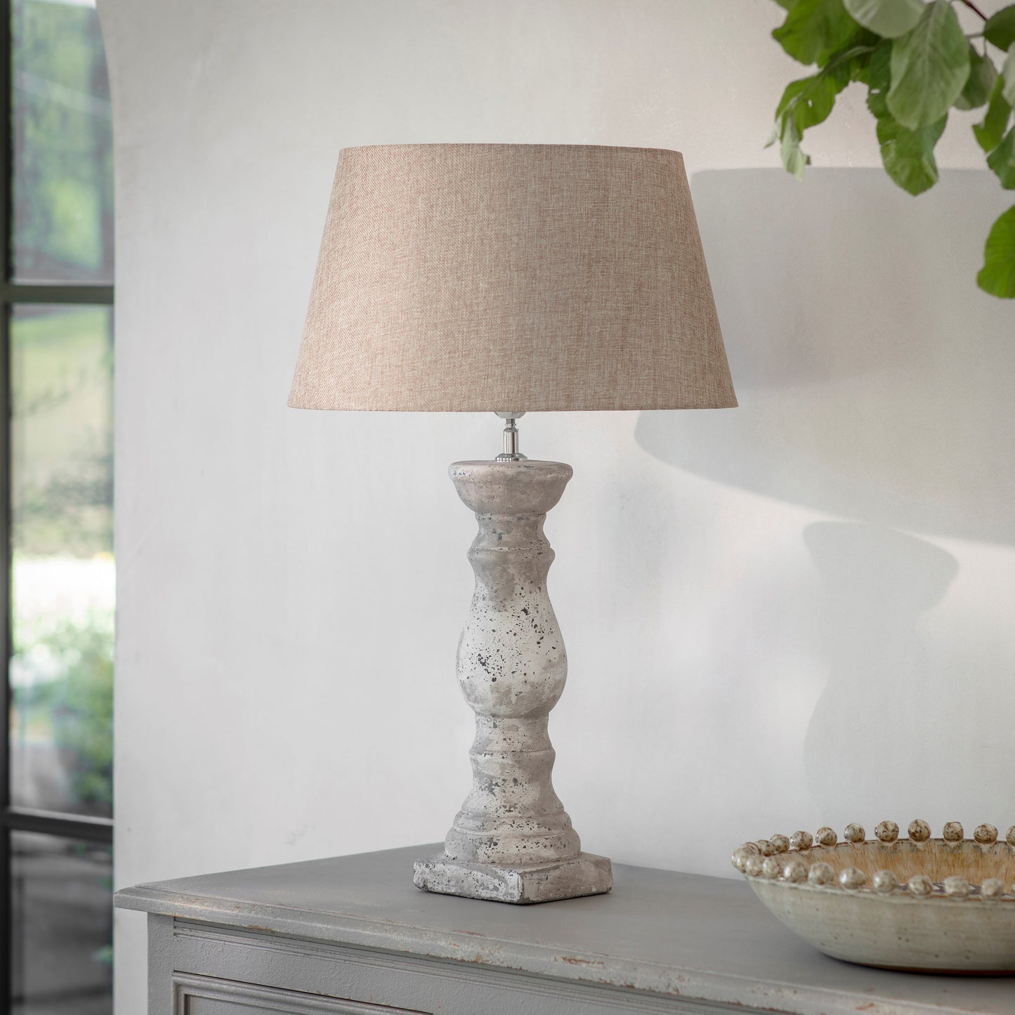 Birkdale Large Stone Balustrade Table Lamp