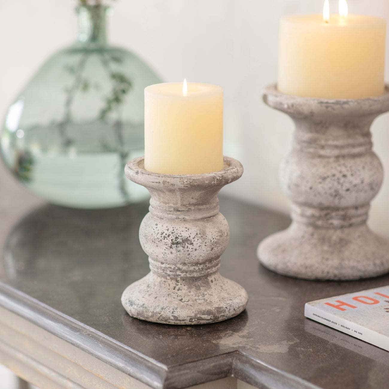 Birkdale Stone Candlestick