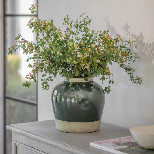 Carlingford Squat Green Urn