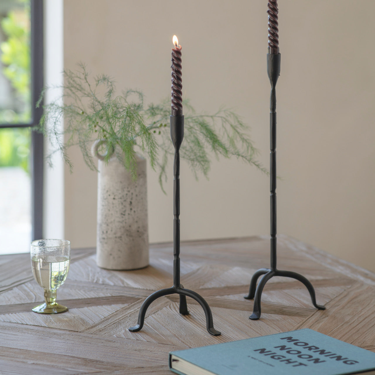 Lovedale Small Iron Candlestick