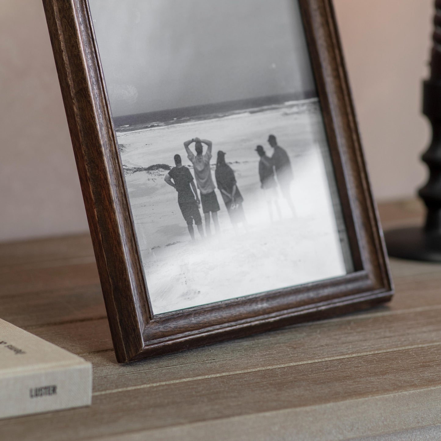 White Bone and Metal Photo Frame