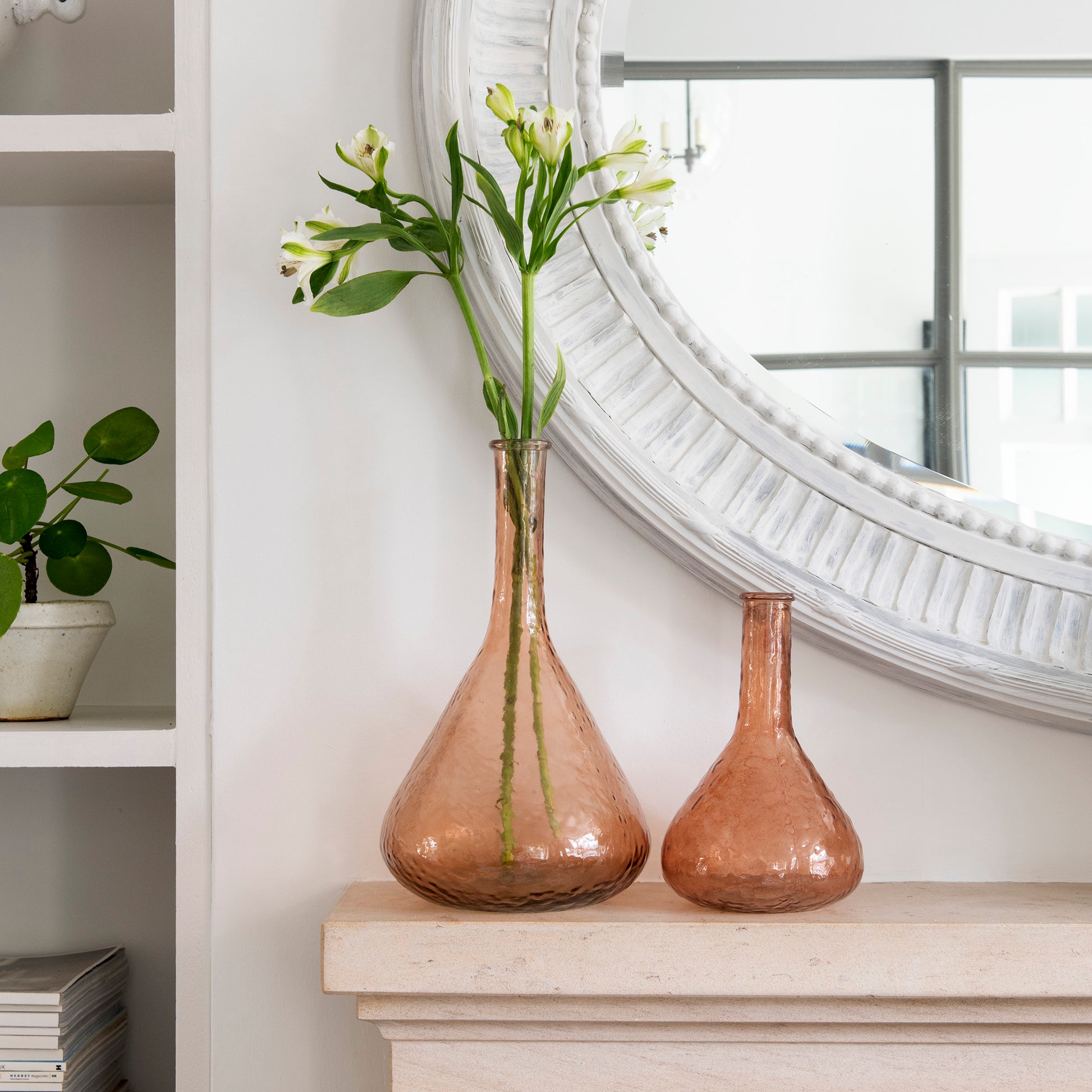 Hatfield Small Recycled Peach Glass Vase