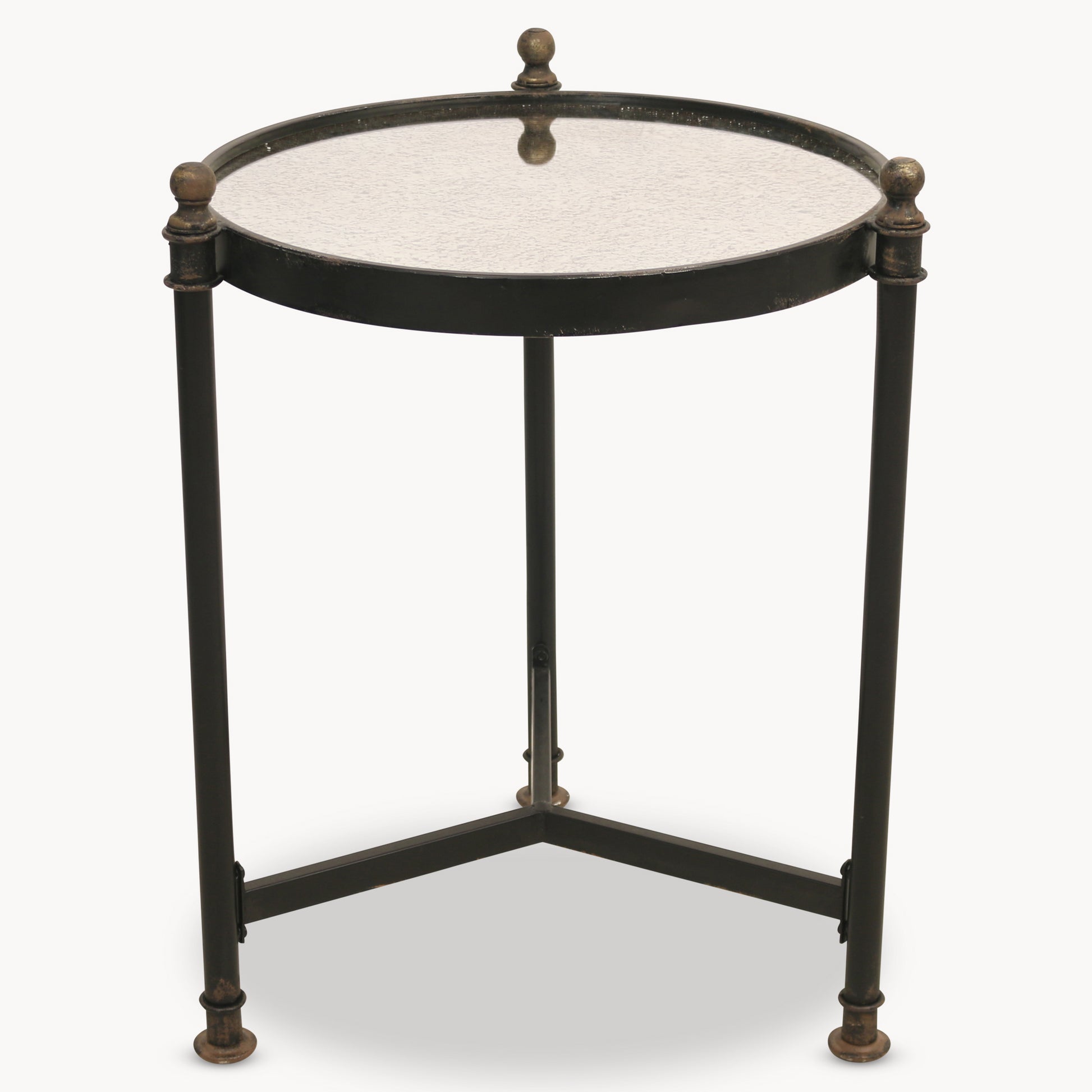Evershot Mirrored Top Side Table