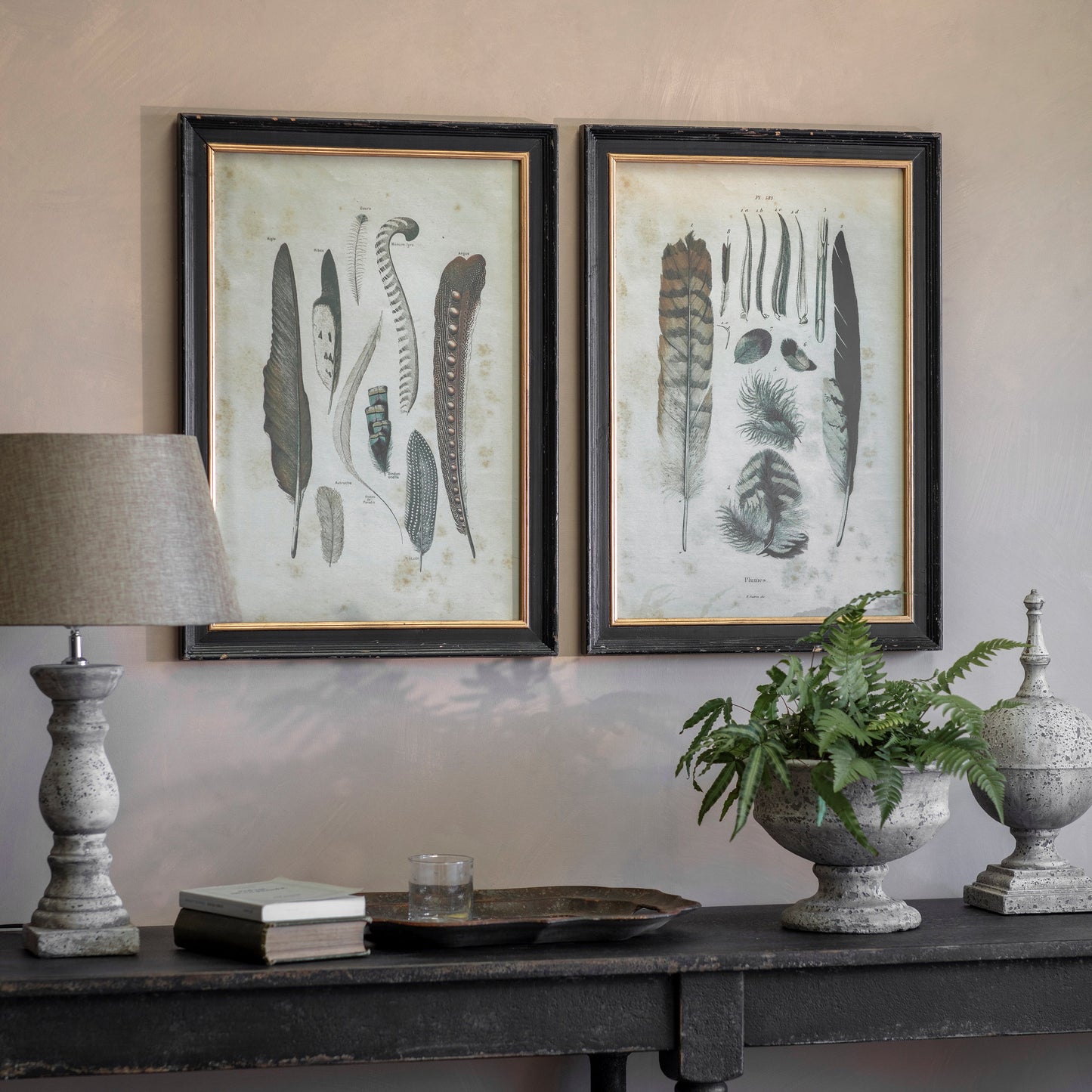 Moreton Set of 2 Feather Framed Prints