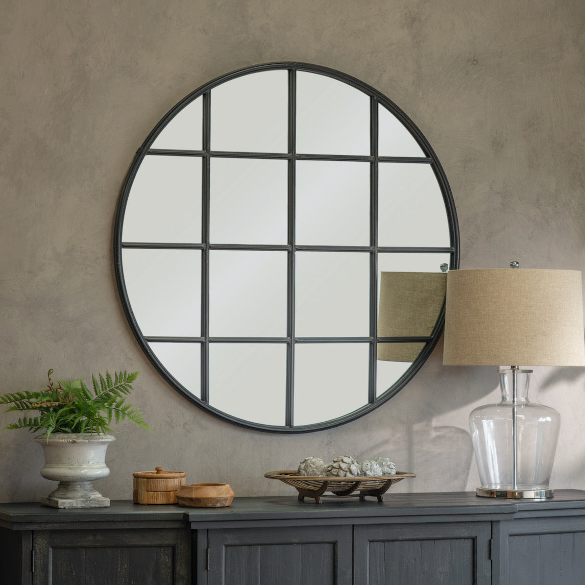 Evershot Round Window Mirror