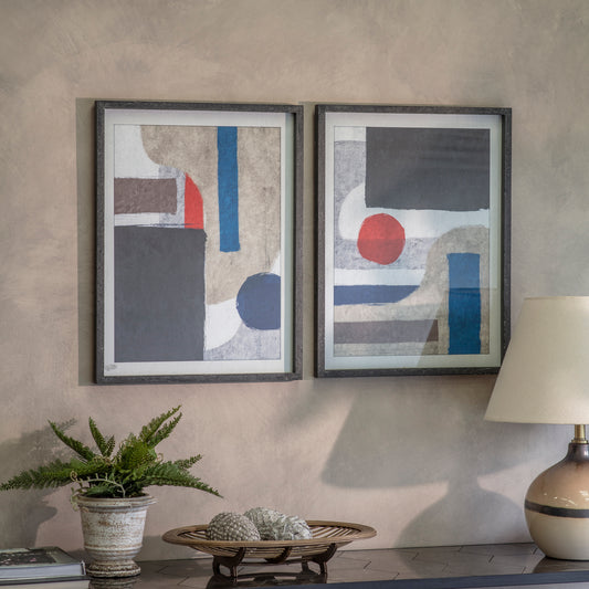 Newport Set of 2 Geometric Framed Prints