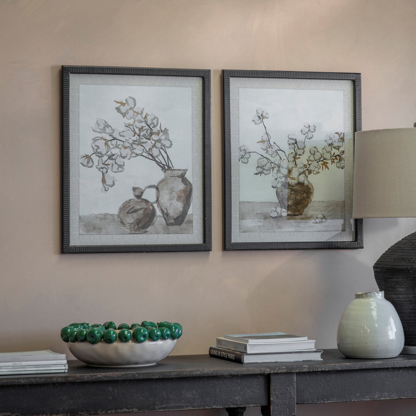 Rivington Set of 2 Flower Vases Framed Prints