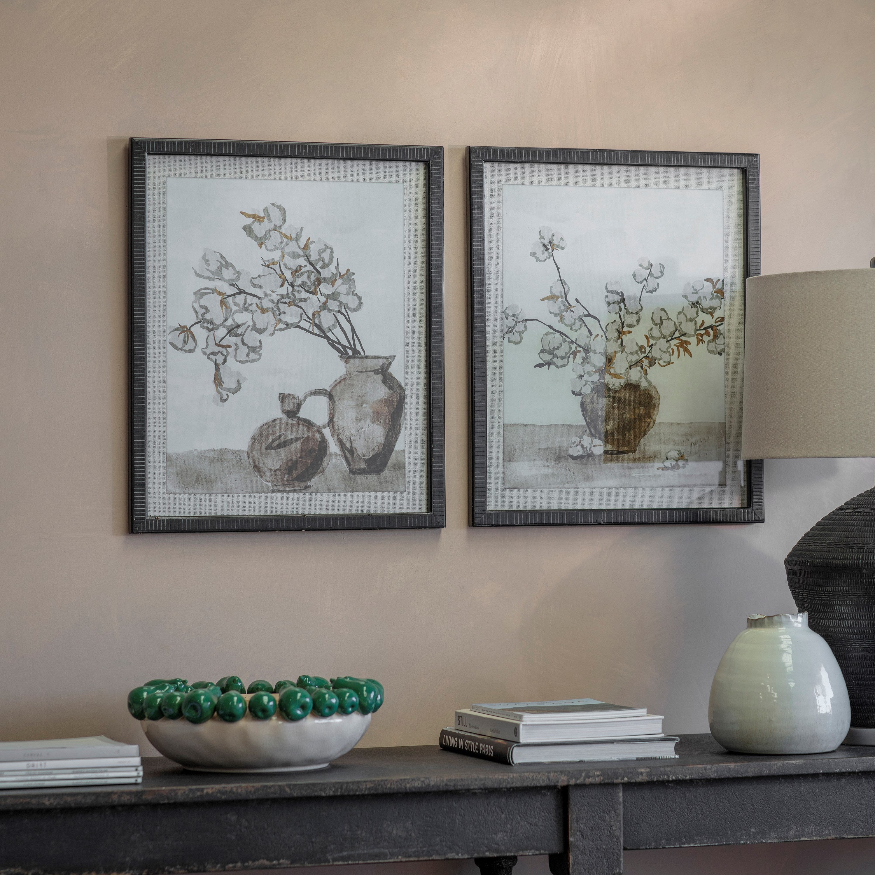 Rivington Set of 2 Flower Vases Framed Prints